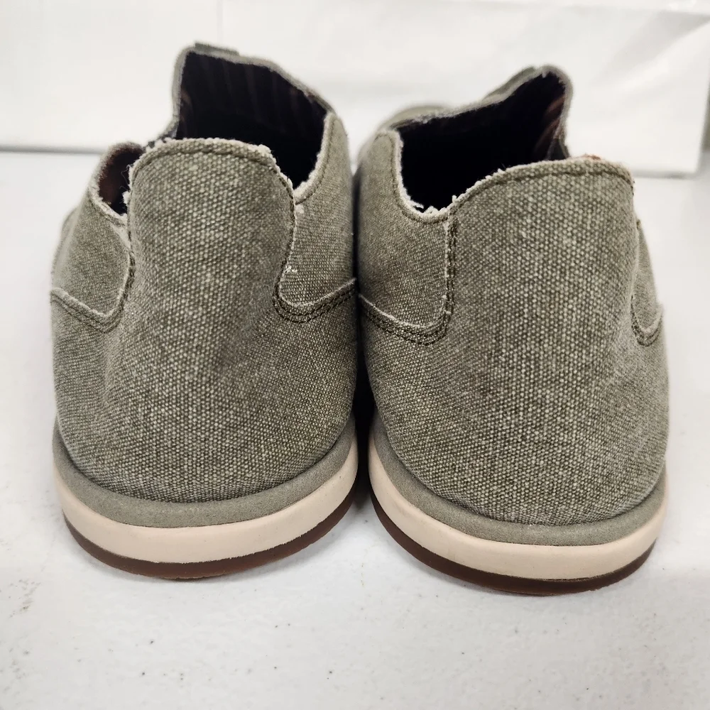 3/$25 Rockport slip on casual canvas loafers mens size 12